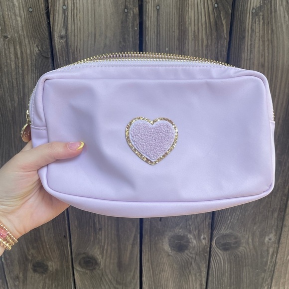 Stoney Clover Pouch in Grape With heart Pouch - Picture 1 of 9